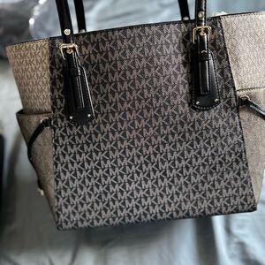 NWT Michael Kors Black and gold bag